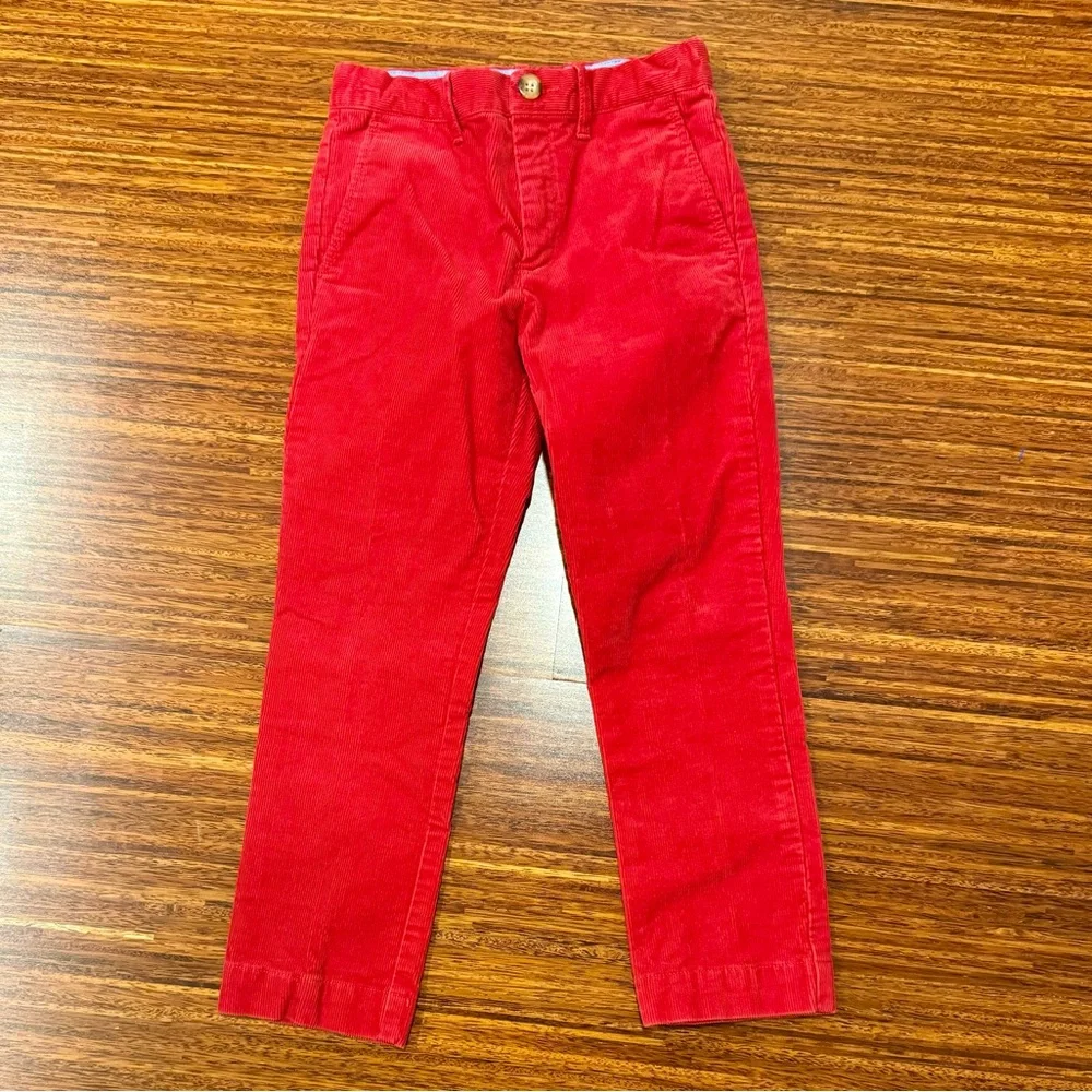 Brown Bowen Rutledge Red Corduroy Palmetto Pants size 6 EUC
